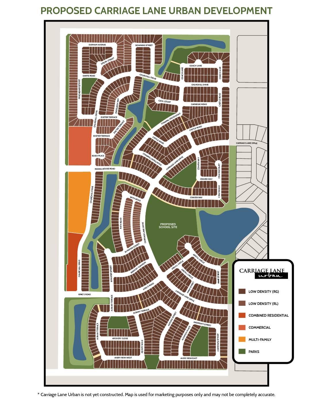 Future Carriage Lane Urban Map